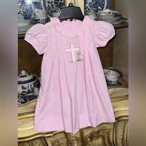 Remember Nguyen Easter cross lamb dress size 5 girls boutique